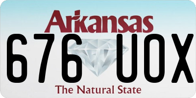 AR license plate 676UOX