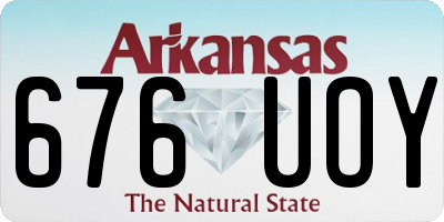 AR license plate 676UOY
