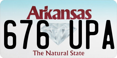 AR license plate 676UPA