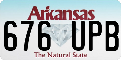 AR license plate 676UPB