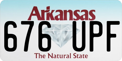 AR license plate 676UPF