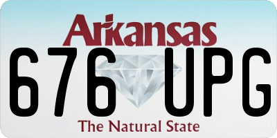 AR license plate 676UPG