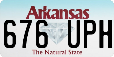 AR license plate 676UPH