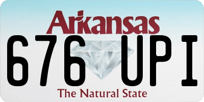AR license plate 676UPI