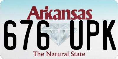 AR license plate 676UPK