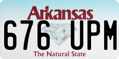AR license plate 676UPM