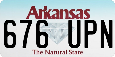 AR license plate 676UPN