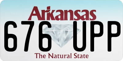 AR license plate 676UPP