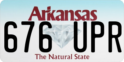 AR license plate 676UPR