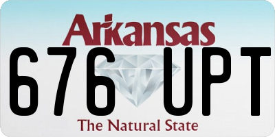 AR license plate 676UPT
