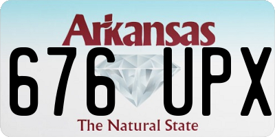 AR license plate 676UPX