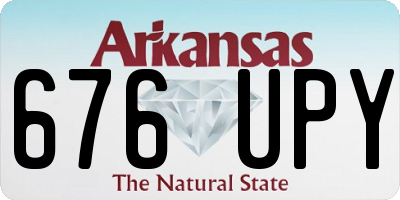 AR license plate 676UPY
