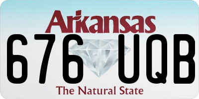 AR license plate 676UQB