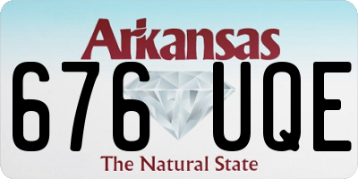 AR license plate 676UQE