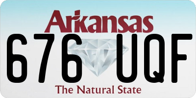 AR license plate 676UQF
