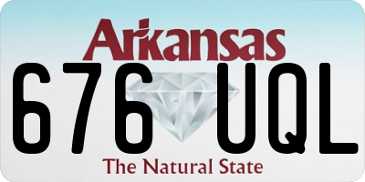 AR license plate 676UQL