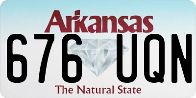 AR license plate 676UQN