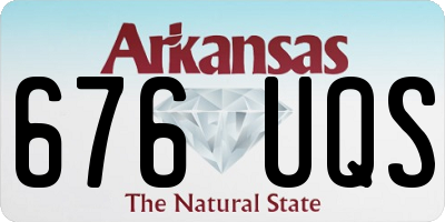 AR license plate 676UQS