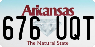 AR license plate 676UQT