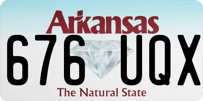 AR license plate 676UQX
