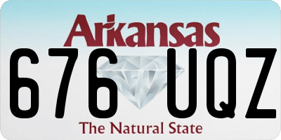 AR license plate 676UQZ