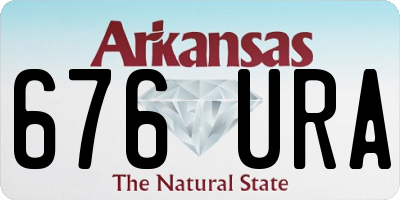 AR license plate 676URA