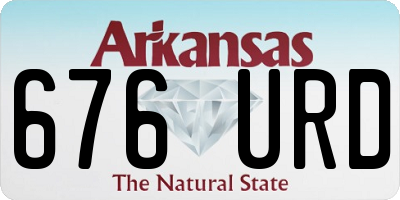 AR license plate 676URD
