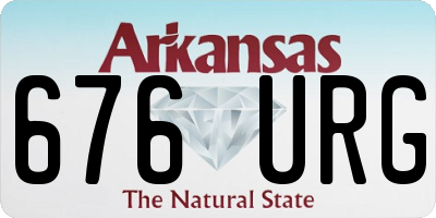 AR license plate 676URG