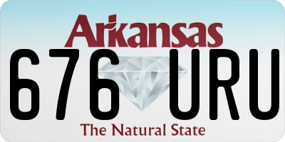 AR license plate 676URU