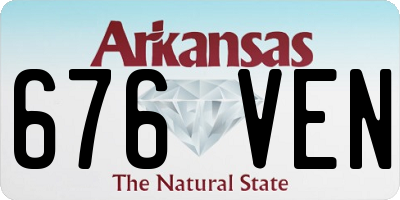 AR license plate 676VEN