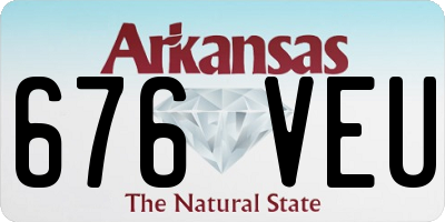 AR license plate 676VEU