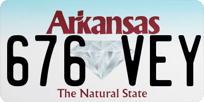 AR license plate 676VEY
