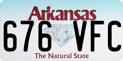 AR license plate 676VFC