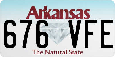 AR license plate 676VFE