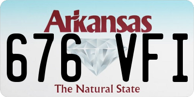 AR license plate 676VFI