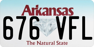 AR license plate 676VFL