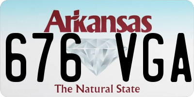 AR license plate 676VGA