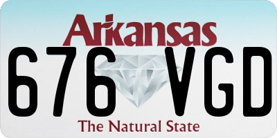 AR license plate 676VGD