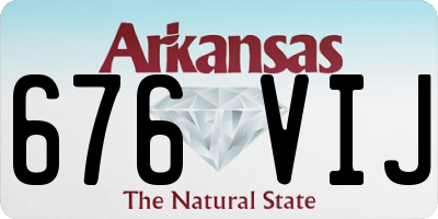 AR license plate 676VIJ