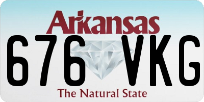 AR license plate 676VKG