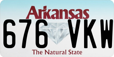 AR license plate 676VKW