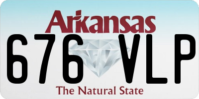 AR license plate 676VLP