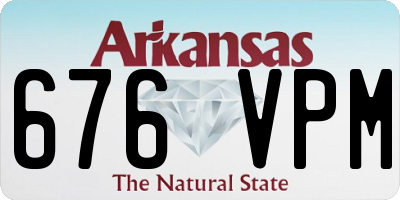 AR license plate 676VPM