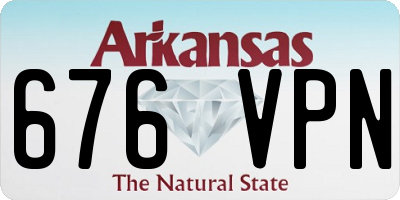 AR license plate 676VPN