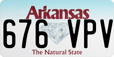 AR license plate 676VPV