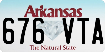 AR license plate 676VTA