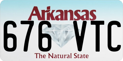 AR license plate 676VTC