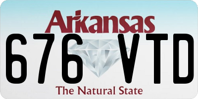 AR license plate 676VTD
