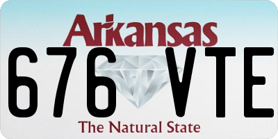 AR license plate 676VTE
