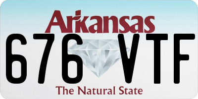 AR license plate 676VTF